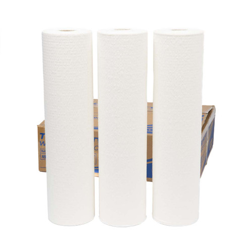 Truroar Scrim Reinforced Large Roll Wipes White 3 Rolls 49cm x 70m (TVW97)