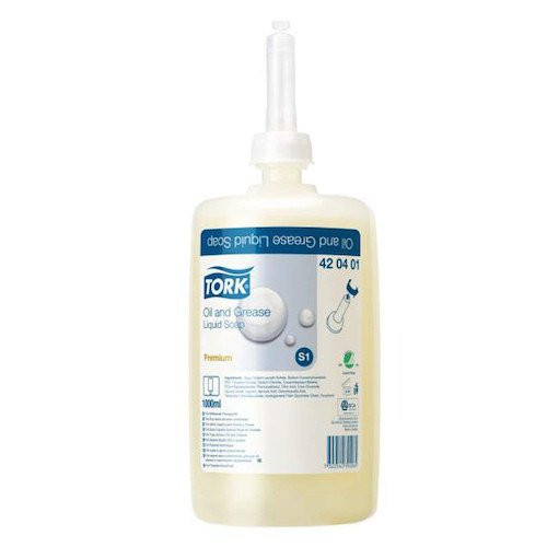 Tork Oil & Grease Liquid Soap S1 System 6 Cartridges x 1 L (420401)