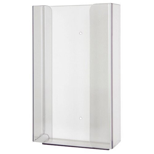 Halyard Exam Glove Dispenser, clear plastic, 14.5cm x 26cm x 9.5cm, Exam Glove Storage Containers.