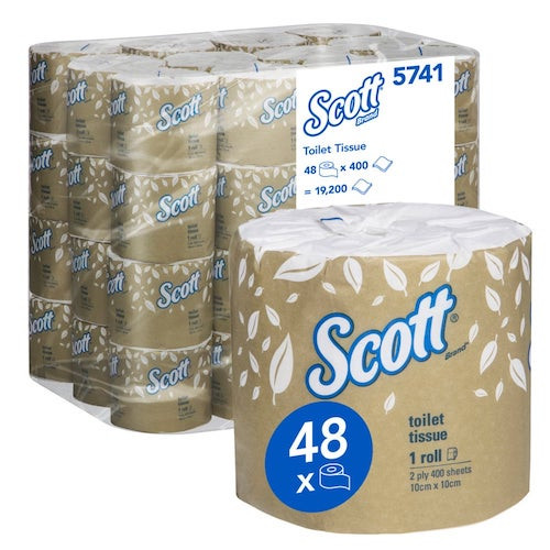 Scott Toilet Tissue 2 Ply 48 Rolls x 400 Sheets (5741)