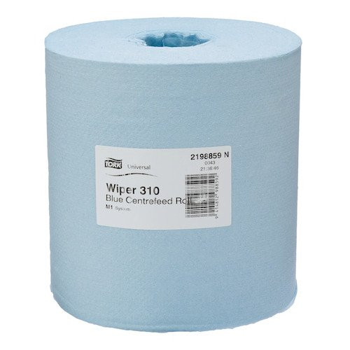 Tork Basic Paper 1ply Centrefeed Roll Blue M2 System 6 Rolls (2198859)