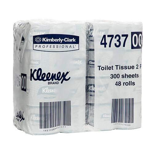 Kleenex Executive Toilet Tissue, 2 Ply, 300 Sheets, 48 Rolls, White, Industrial and Commercial Toilet Supplies.