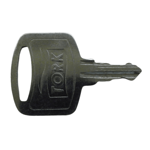 Grey Original Tork Dispenser Metal Key, Tork Dispenser Keys, metal key for Tork dispensers.