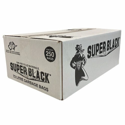 Super Black 72L Super Tough Heavy Duty Garbage Bag 250/ctn