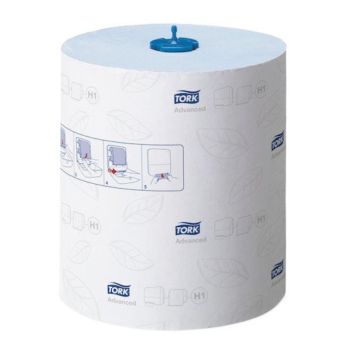 Tork Matic Blue Hand Towel Roll H1 System 6 Rolls, Commercial Hand Towel Systems, blue color.