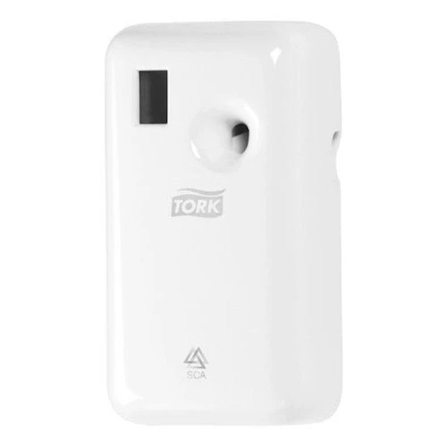 Tork Air Freshener Spray Dispenser A1 System, white, intelligent air freshener systems, plastic, compact design.