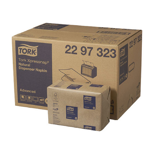 Tork Xpressnap Natural Napkins N4 6000/case (2297323) Tork Xpressnap Natural Napkins N4 6000/case (2297323)