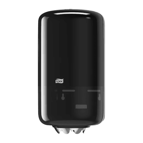 Tork Dispenser Wiper Mini Centrefeed Roll M1 Black, a Mini Centrefeed Roll Dispenser system.