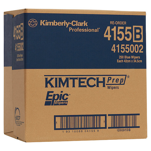 Kimtech PREP EPIC Heavy Duty Wipers Blue 250 Wipers (4155)
Kimberly Clark Professional Kimtech PREP EPIC Heavy Duty Wipers Blue 250 Wipers (4155)
Kimberly Clark Professional