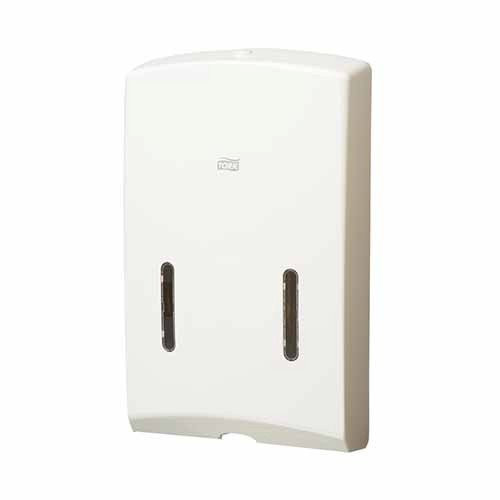 Tork Ultraslim Multifold Hand Towel Dispenser H4 White, Acrylic, lockable, viewing window, H4 system.