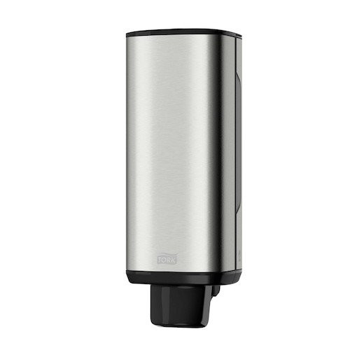 Tork Foam Soap Dispenser S4 Image Design (460010), black and aluminium, modern design, stainless steel.