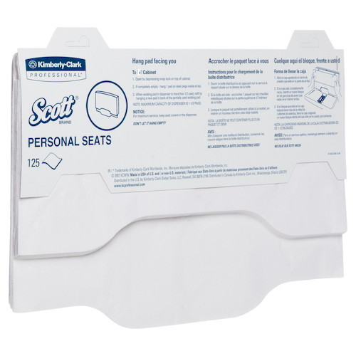 Scott Toilet Personal Seat Covers 24 Packs x 125 Sheets (7410) Scott Toilet Personal Seat Covers 24 Packs x 125 Sheets (7410)