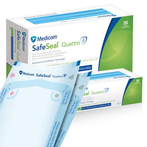Medicom SafeSeal Quattro Pouch 57 x 102mm 200/box