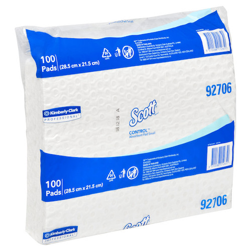 Scott Control Small Absorbent Pads 28.5cm x 21.5cm 100 Pads (KC92706)
Kimberly Clark Professional Scott Control Small Absorbent Pads 28.5cm x 21.5cm 100 Pads (KC92706)
Kimberly Clark Professional