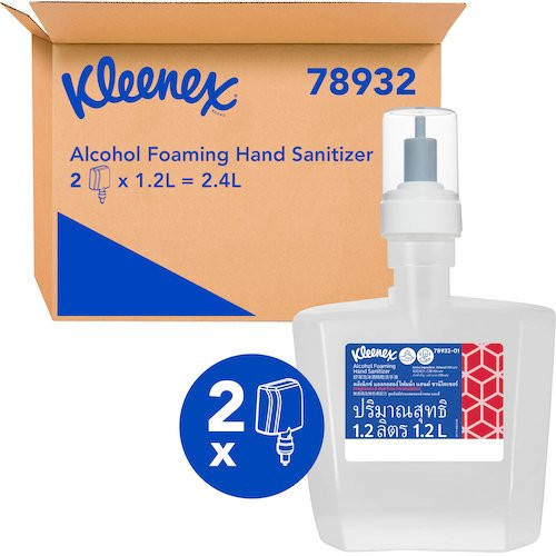 Kleenex Alcohol Foaming Hand Sanitiser 2 x 1.2L (78932)