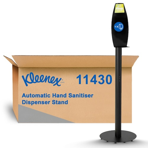 Kleenex Hand Sanitiser Floor Stand Dispenser Black (11430) Kleenex Hand Sanitiser Floor Stand Dispenser Black (11430)