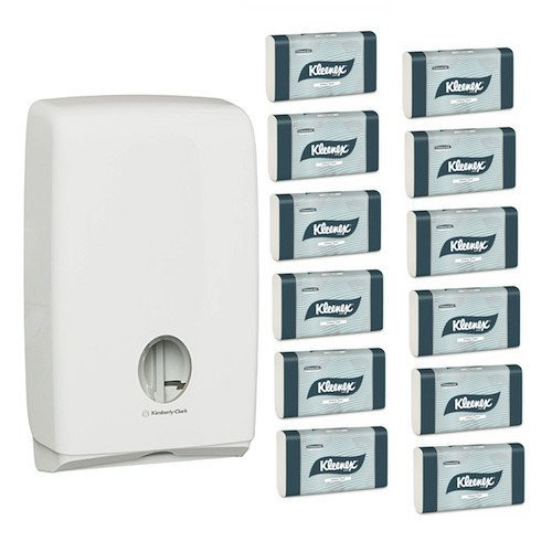 Kleenex 4440 70240 Compact Hand Towel Starter Pack for commercial washrooms