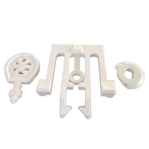White plastic dispenser keys for Kimberly Clark dispensers 4959, 4401 & 4980 lock kit replacement parts.