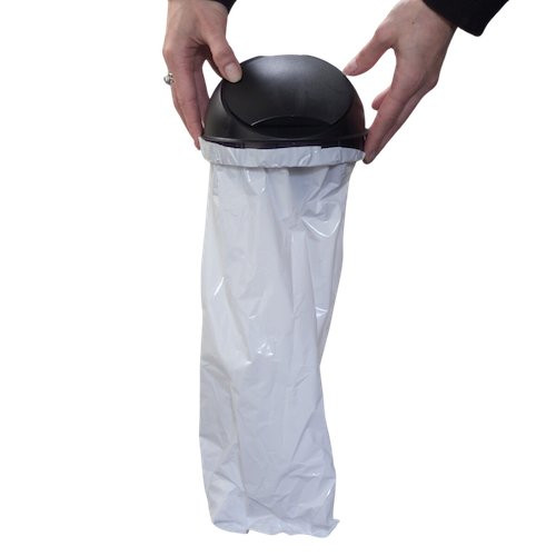 Black Medium Terracyclic Biodegradable Lid and Bag Set 13L for Biodegradable Sanitary Bin, 10 Pack.