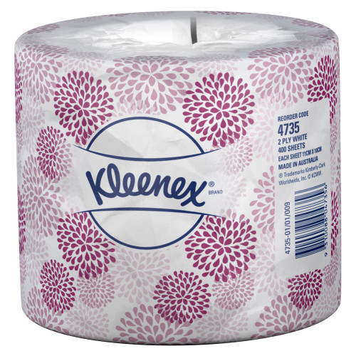 Kleenex Deluxe Toilet Tissue 2 Ply 24 Rolls x 400 Sheets (KC4735)