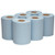 Blue Paper Towels, WypAll L10 Centrefeed Reinforced Wipers, 6 Rolls, 280 wipers per roll.