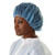 Medline Spunbond Polypropylene Bouffant Caps Blue 500/ctn