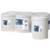 Tork Centrefeed Advanced 1 Ply White M2 System rolls, industrial-grade paper hand towels, white color.