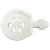 White plastic key for Kimberly Clark Healthcare dispensers 4959, 4401 & 4980.