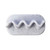 White plastic Kimberly-Clark waffle key replacement for tissue dispensers, compatible with various brands.