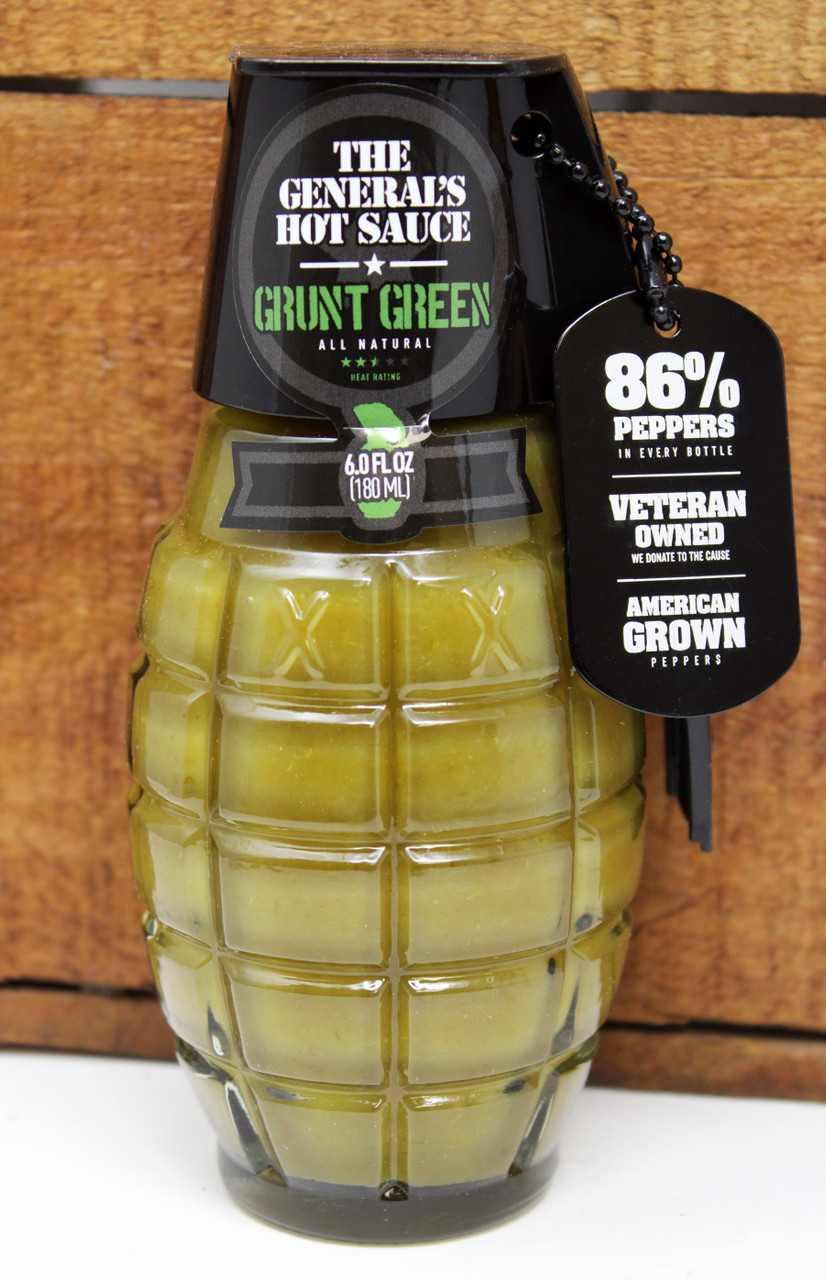 Grunt Green Hot Sauce, The Generals Hot Sauce
