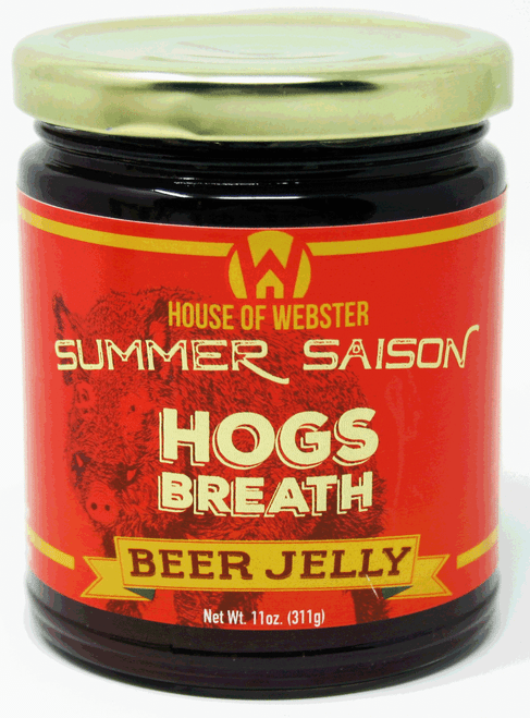 8001F 11oz Hogs Breath Summer Saison Raspberry Craft Beer Jelly