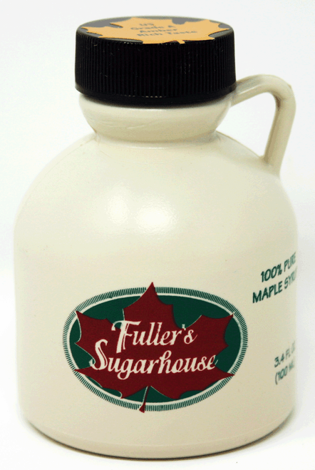 FS046C 3.4oz Maple Syrup in Plastic Jug, Pure New Hamsphire maple syrup has greater nutritional value and has one of the lowest calorie levels than sugar or other common sweeteners, and is high in healthful antioxidants 