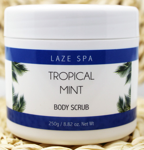 LS302 The Laze Spa 8.82oz Tropical Mint Body Scrub $7.59