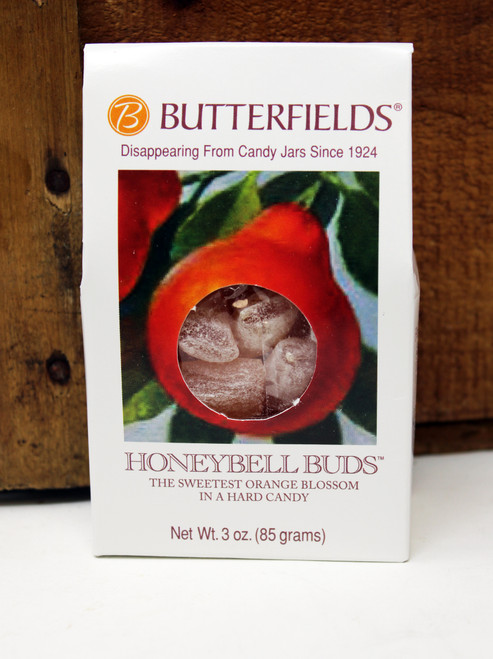 BF010 3 oz Butterfields Honeybell Buds
Butterfields candies are 100% dairy free, gluten free, pure cane sugar Candy Buds located in Nashville, North Carolina. Our company makes handcrafted, old fashioned candy the same way it was done back in 1924. At Butterfields Candy Company, we proudly manufacture and package all of our products in the United States of America.