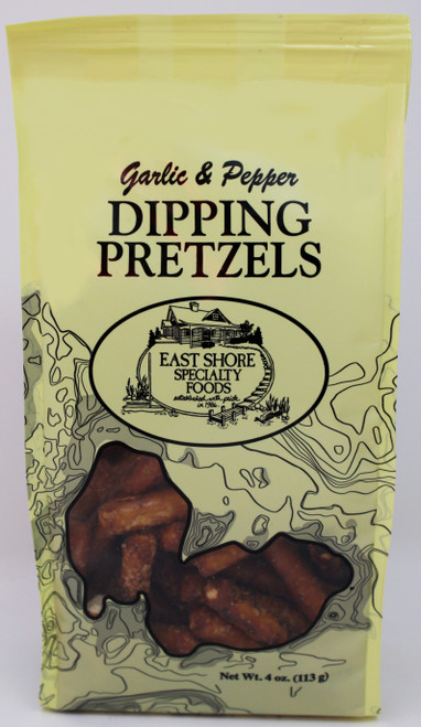 PG4 4oz Garlic and Pepper Dipping Pretzels PG4 4oz Garlic and Pepper Dipping Pretzels