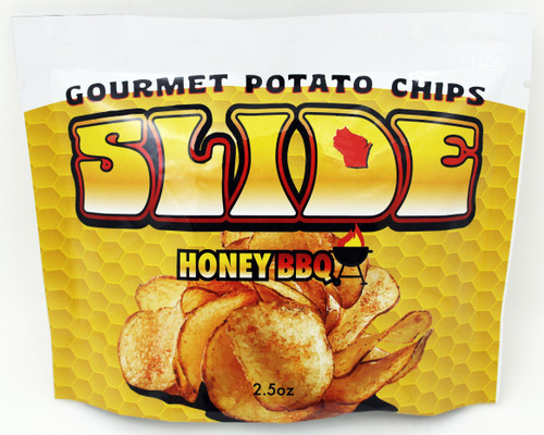 GB83942 2.5oz Slide Honey BBQ Potato Chips, Made in Wisconsin