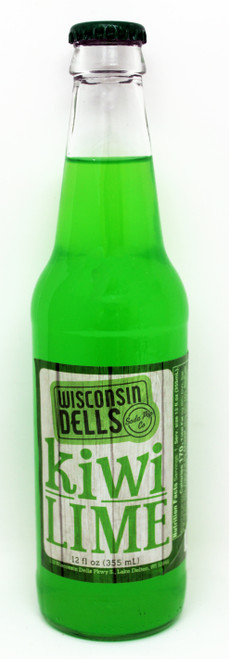 GB49371 12oz Wisconsin Dells Soda Pop Company Kiwi Lime Soda