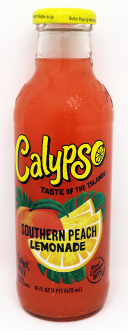 GB74325 16oz Calypso Southern Peach Lemonade, real Lemon Bits