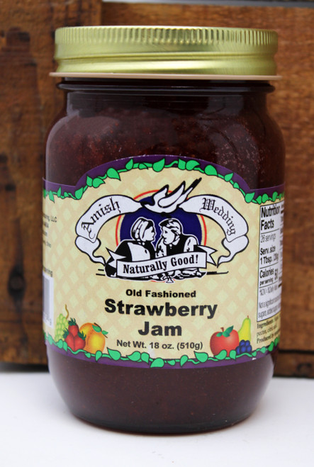 BV632 18oz Strawberry Jam Amish Wedding Foods