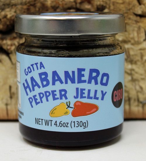 SBF006 Habanero Pepper Jelly 4.6oz, Sweet and tangy with just a bit of a kick, perfect gift basket item, Made in Wisconsin