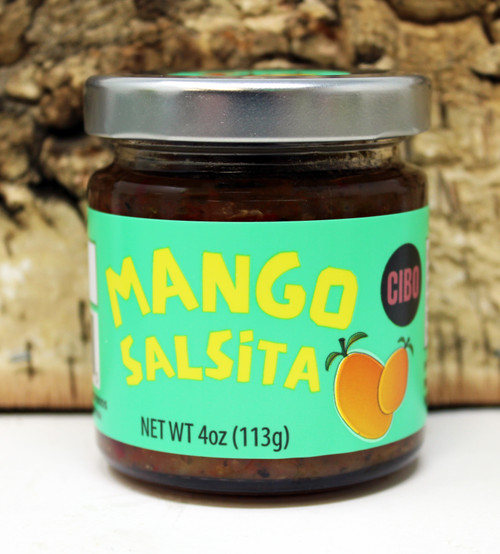 SBF007 Mango Salsa Dip 4oz, Sweet and spicy, Mango Salsita is what your tacos, chips and quesadillas have been waiting for! Add it to your next meal, or just have as a snack, either way you'll be sure to fall in love, perfect gift basket item, Made in Wisconsin