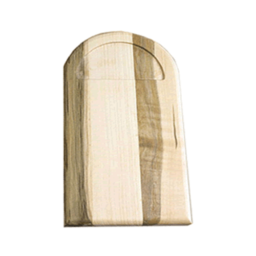 7105 Northwoods Cheese All American Hardwood 6.5x12"x .875" Arched Cutting Board, Made in the USA by Persons with Disabilities