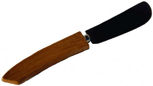 6110 Spreader Knife, metal blade, wooden handle