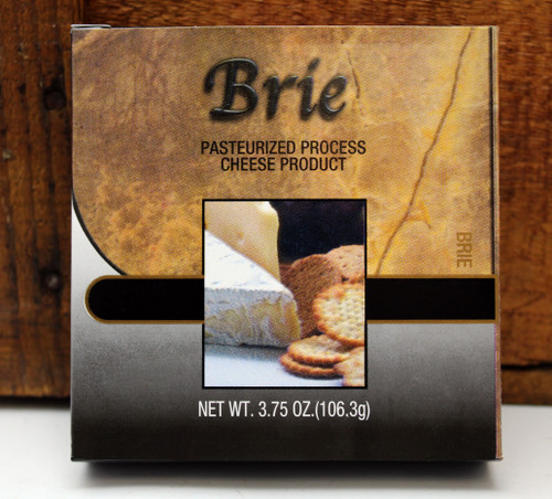 1019 3.75 oz. Northwoods Cheese Company Brie Cheese Spread Box Shelf Stable Cheese Two Sided Design for Versatility, made in Wisconsin