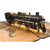 3D Paper Model Steam-Powered Train with integrated led lights - Size  23cm x 27cm
