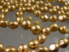 Carolee Golden Baroque Pearl Necklace Earrings Set