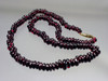 Vintage Garnet Necklace Deep Wine Red