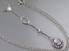 Sterling ATI Crystal Drop Necklace 1990's