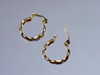 Gold over Sterling Petite Hoop Earrings