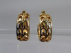 1960's Crown Trifari Hoop Clip Earrings